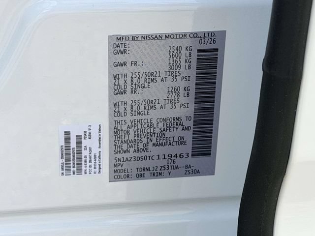 New 2026 Nissan Murano Platinum w/ Cargo Package AWD/4WD image 25