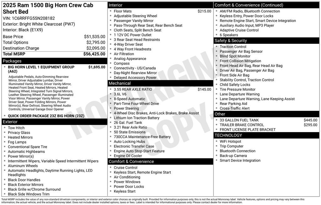 New 2025 RAM 1500 Big Horn image 3