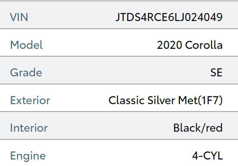 Used 2020 Toyota Corolla SE image 69