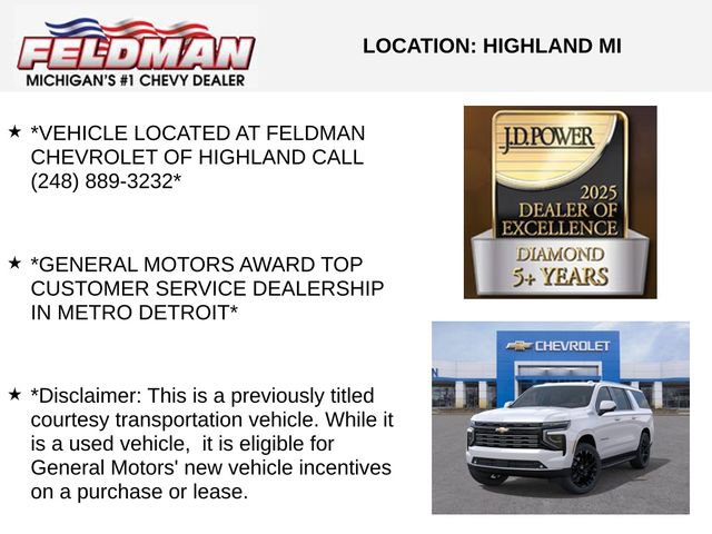 New 2025 Chevrolet Suburban High Country image 3