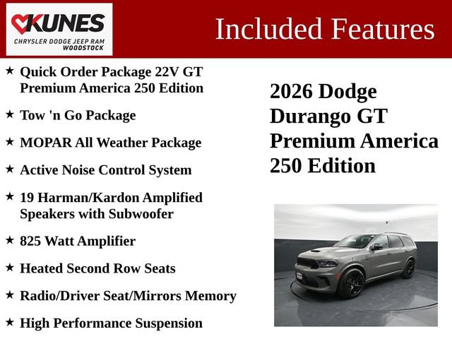 New 2026 Dodge Durango GT AWD/4WD image 3