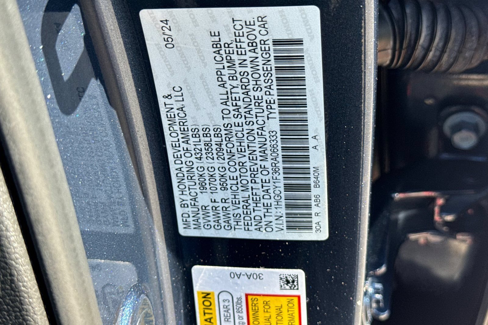 Certified 2024 Honda Accord EX image 27