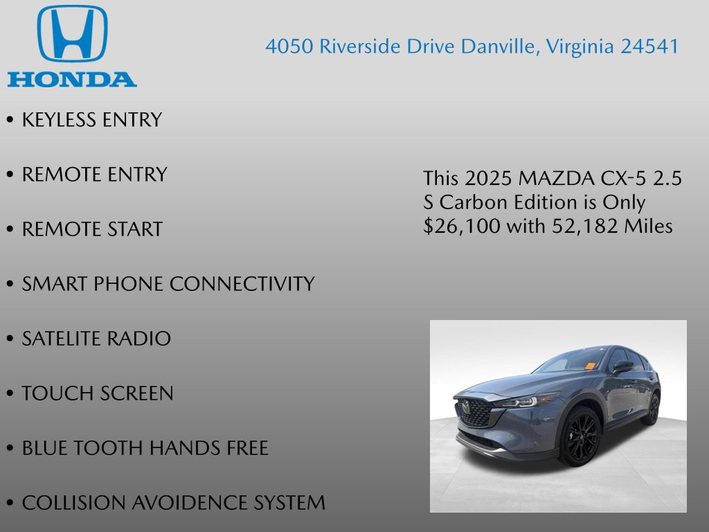 Used 2025 MAZDA CX-5 Carbon Edition AWD/4WD image 7