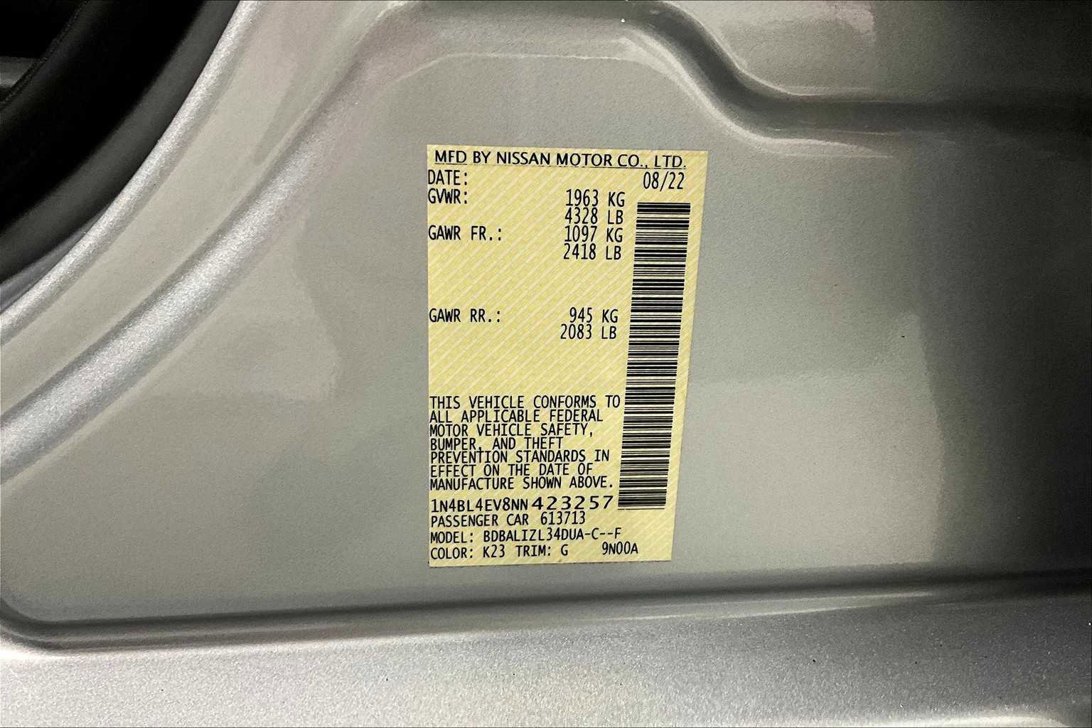 Used 2022 Nissan Altima 2.5 SL image 19