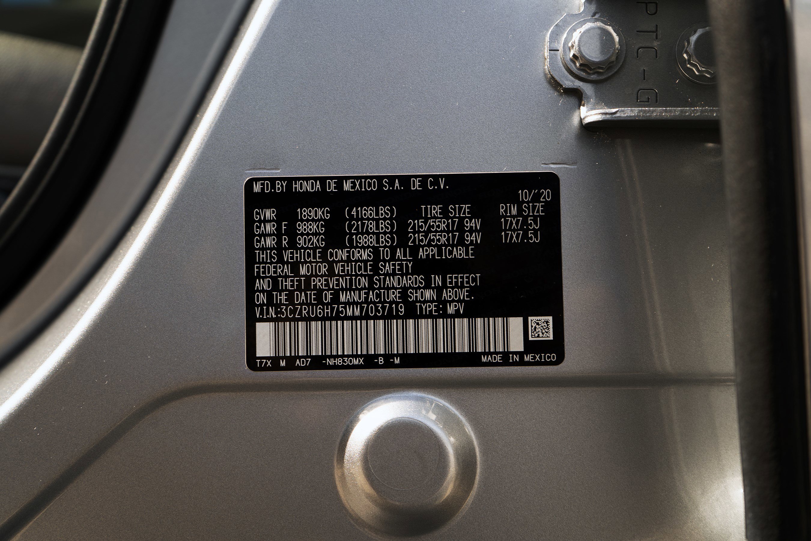 Certified 2021 Honda HR-V EX-L image 44