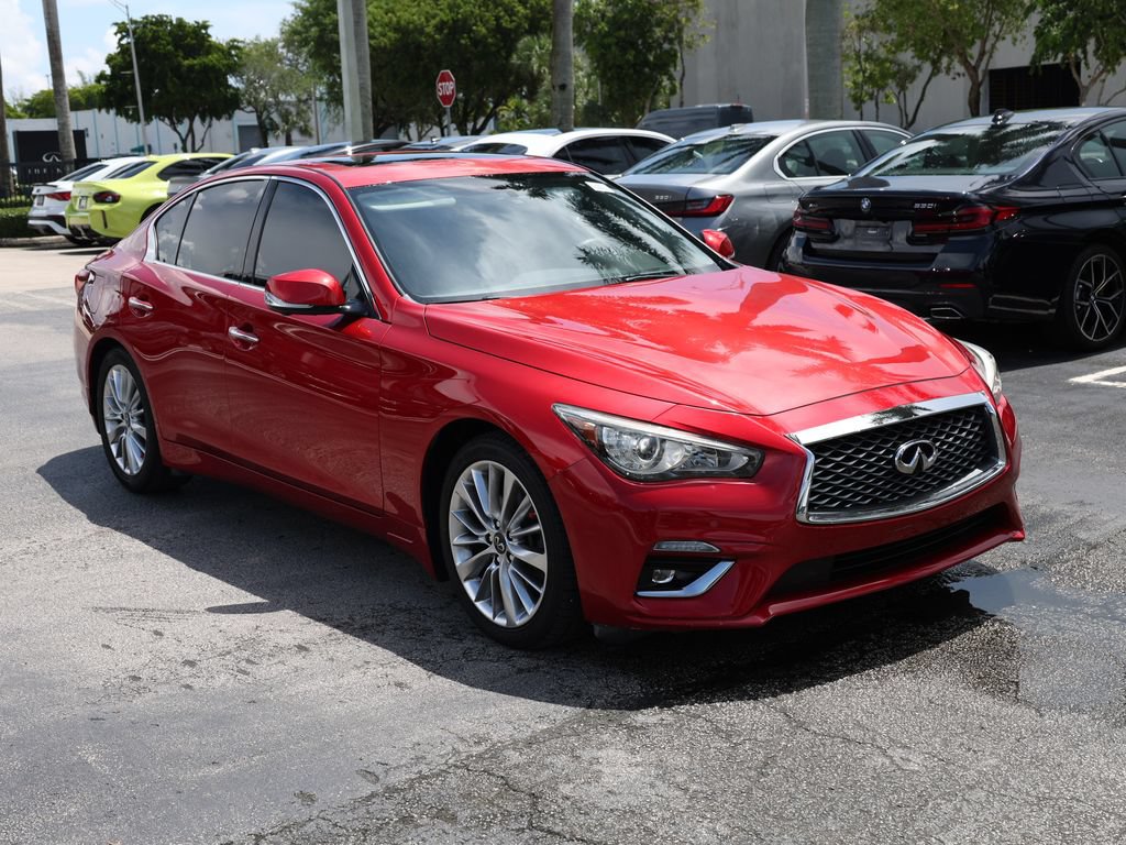 Used 2021 INFINITI Q50 Luxe w/ Cargo Package RWD image 2