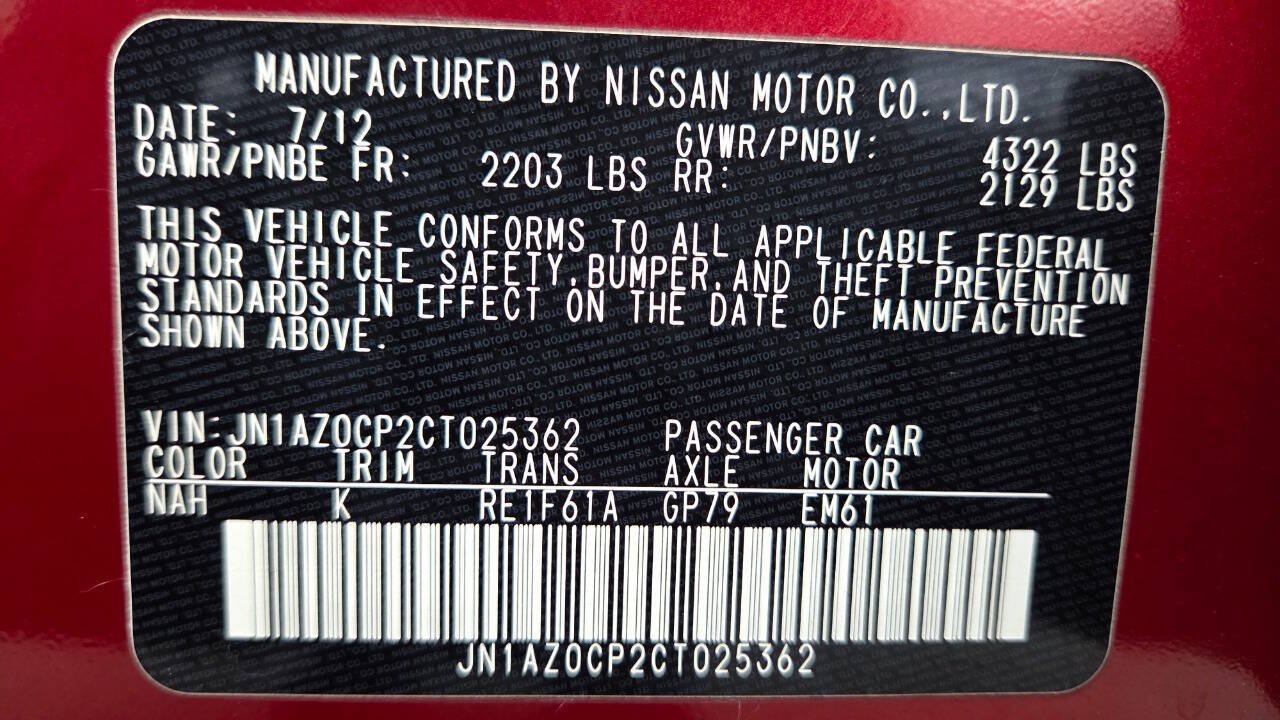 Used 2012 Nissan Leaf SV FWD image 18