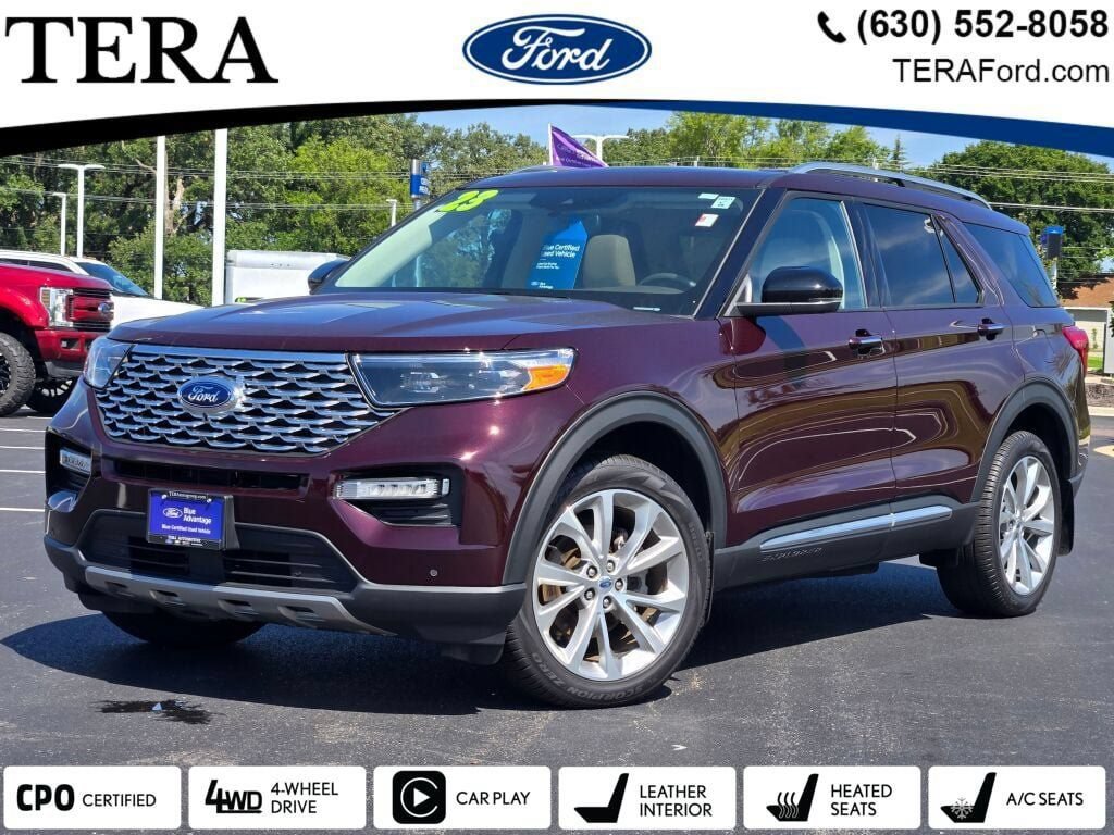 Certified 2023 Ford Explorer Platinum w/ Technology Package AWD/4WD 360° Tour