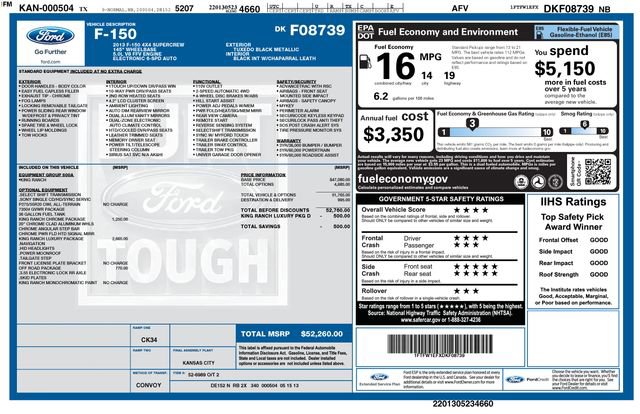 Used 2013 Ford F150 King Ranch w/ King Ranch Luxury Pkg AWD/4WD image 5