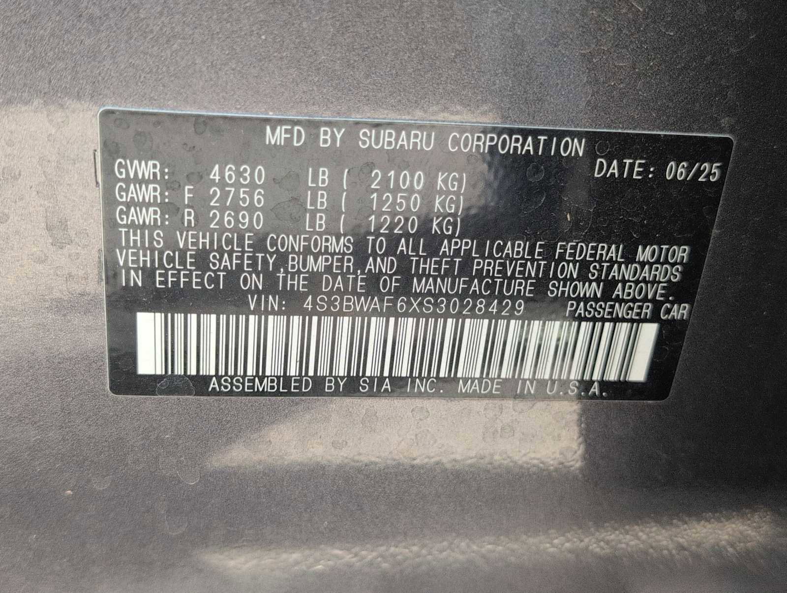 Certified 2025 Subaru Legacy Premium w/ Popular Package #1A image 34