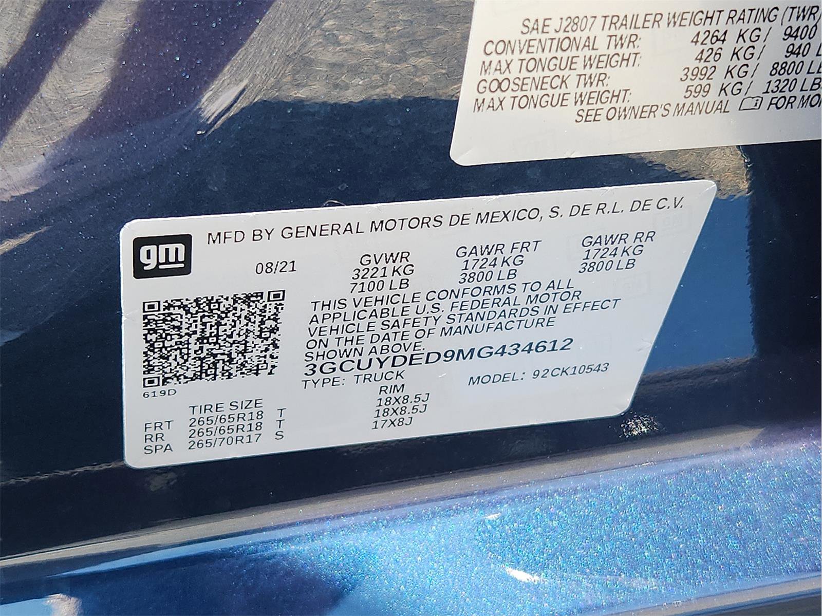 Used 2021 Chevrolet Silverado 1500 LT w/ Bed Protection Package AWD/4WD image 23