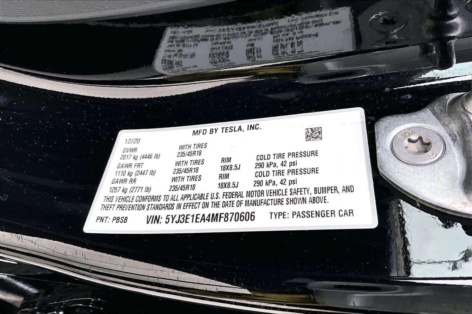 Used 2021 Tesla Model 3 Standard Range Plus RWD image 34