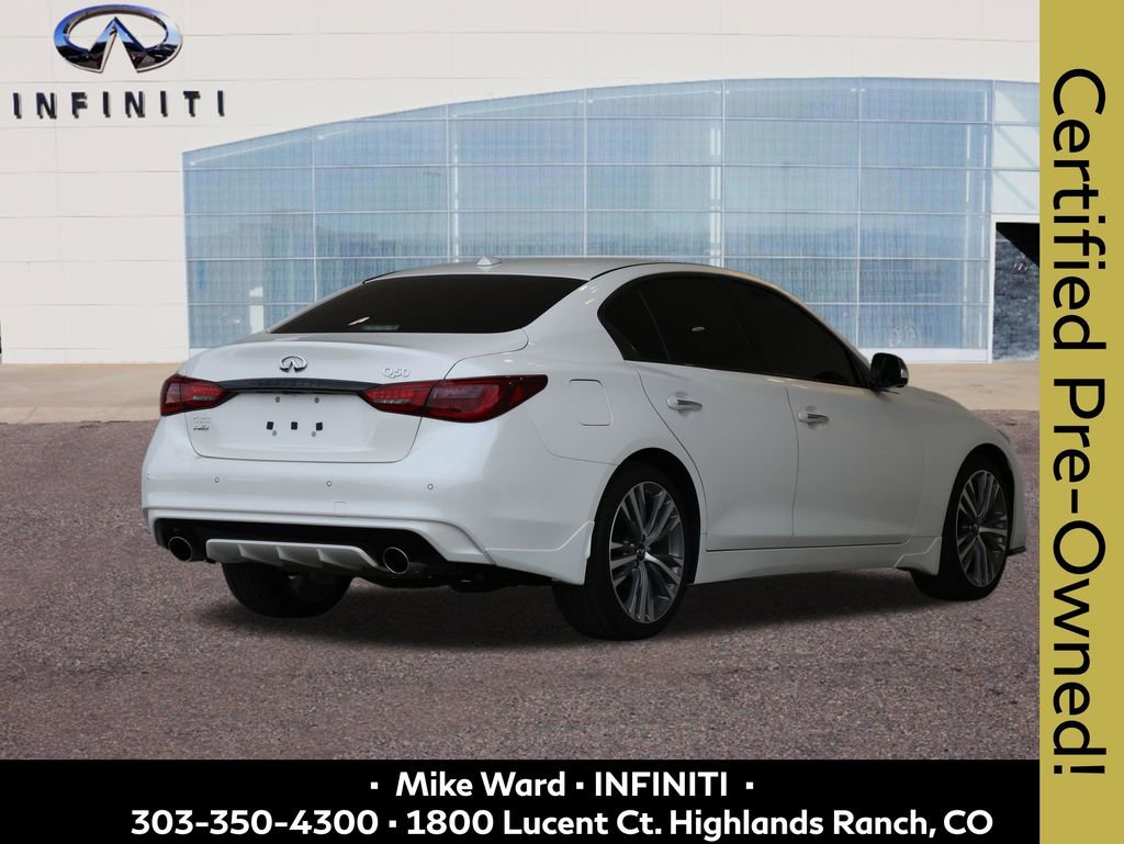 Certified 2024 INFINITI Q50 Sensory image 6