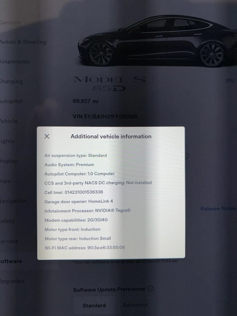 Used 2015 Tesla Model S 85D AWD/4WD image 15