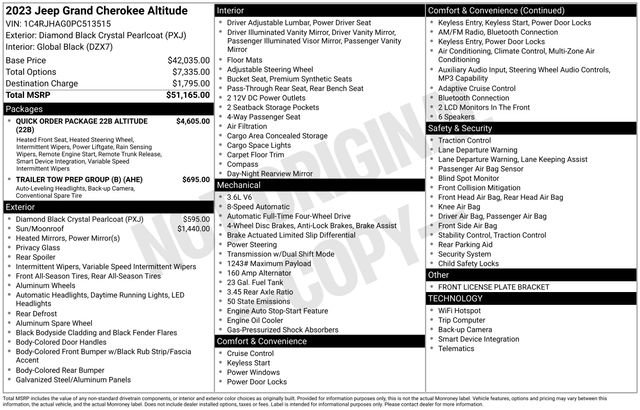 Used 2023 Jeep Grand Cherokee Altitude AWD/4WD image 14