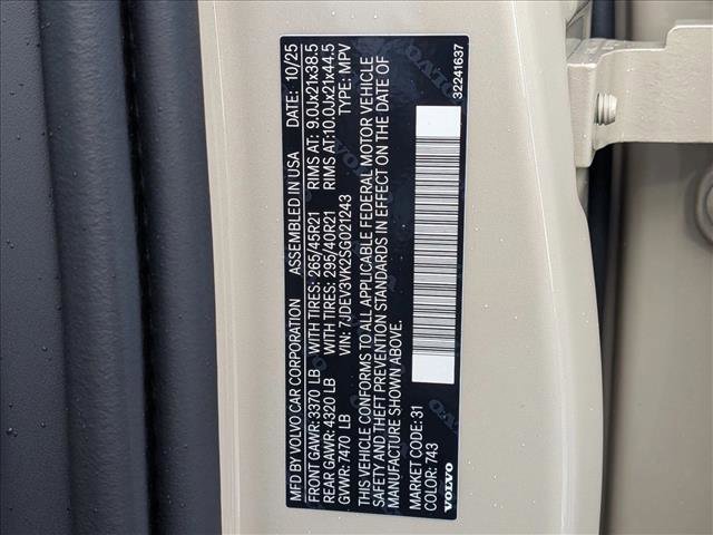 New 2025 Volvo EX90 Plus w/ Protection Package Premier image 19