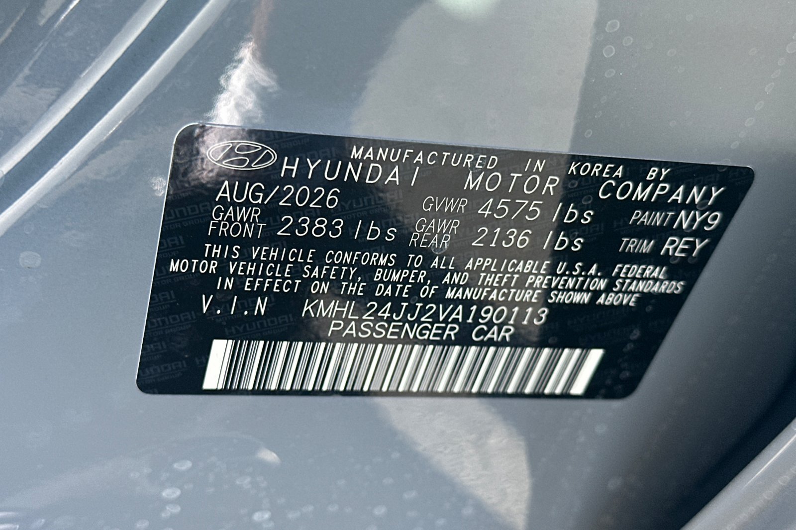 New 2027 Hyundai Sonata Blue FWD image 27