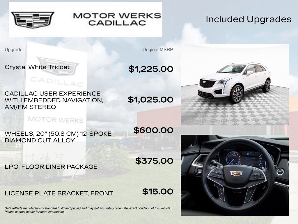 Certified 2022 Cadillac XT5 Sportv w/ LPO, Floor Liner Package image 4