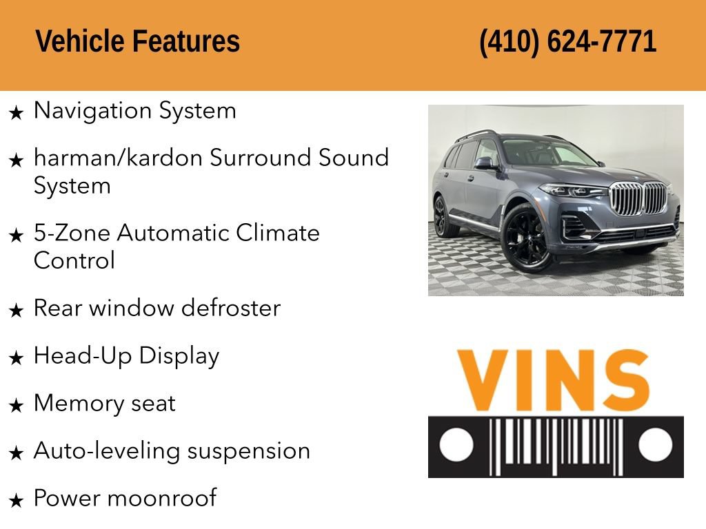 Used 2021 BMW X7 xDrive40i w/ Premium Package AWD/4WD image 5