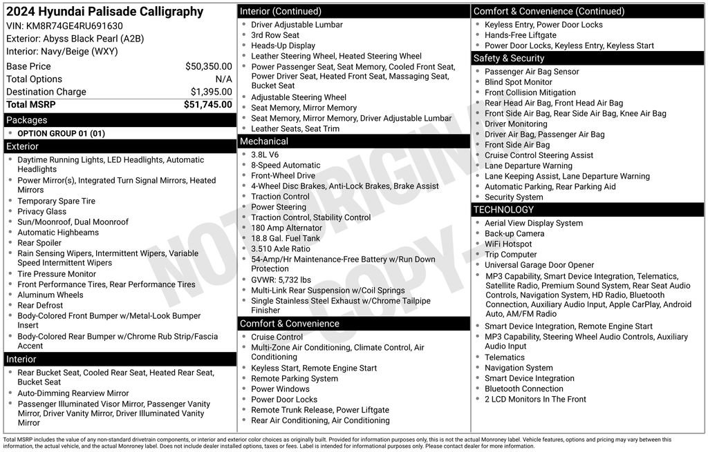Used 2024 Hyundai Palisade Calligraphy FWD image 28