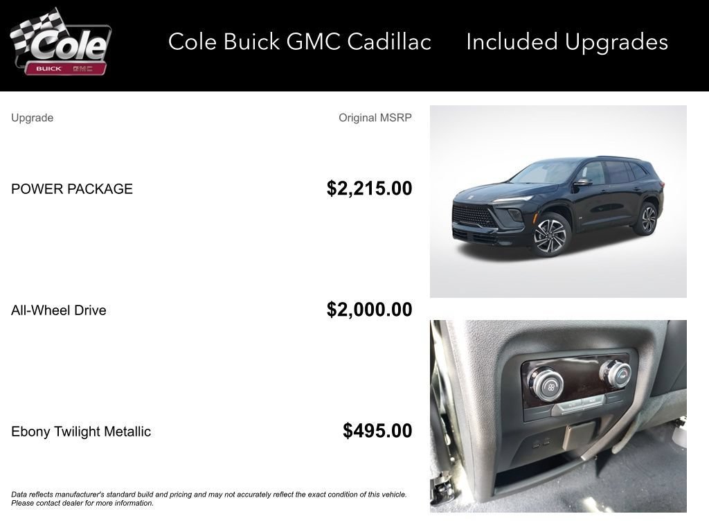 New 2026 Buick Enclave Sport Touring w/ Power Package AWD/4WD image 3