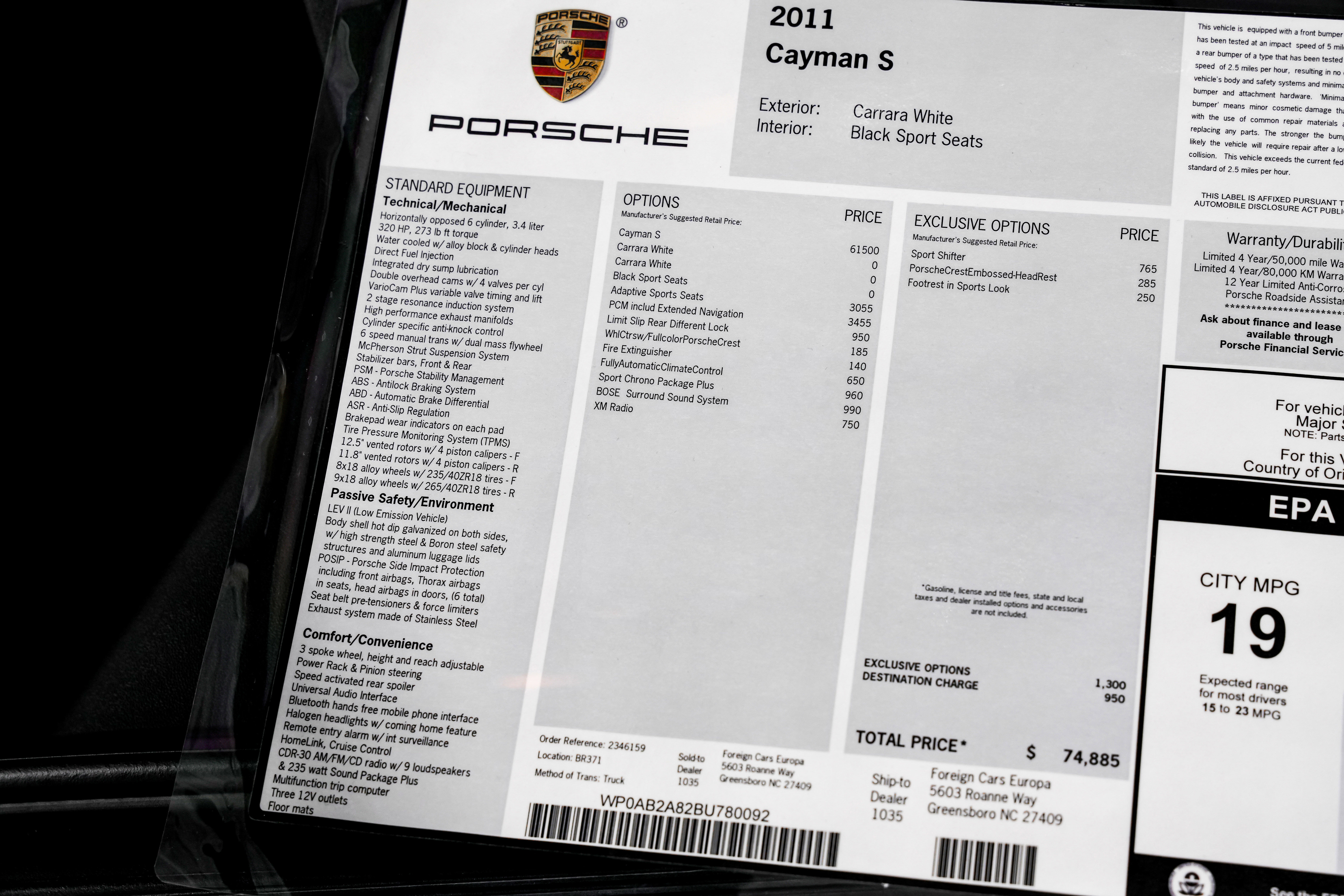 Used 2011 Porsche Cayman S image 2