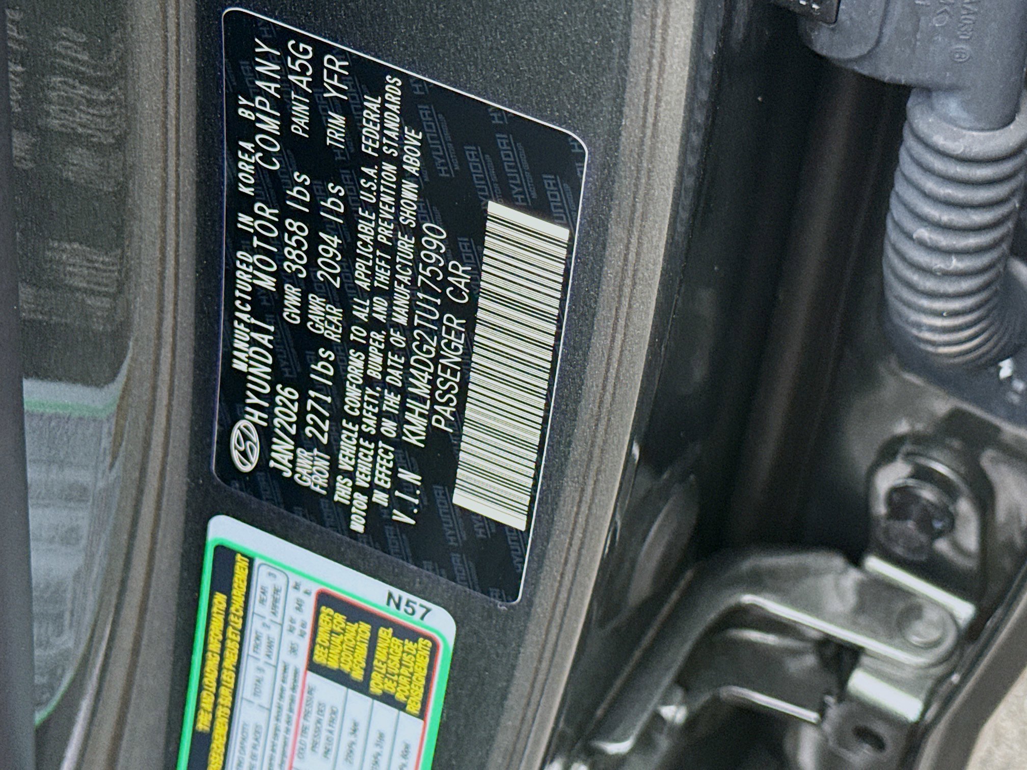 New 2026 Hyundai Elantra Sport w/ Cargo Package image 24