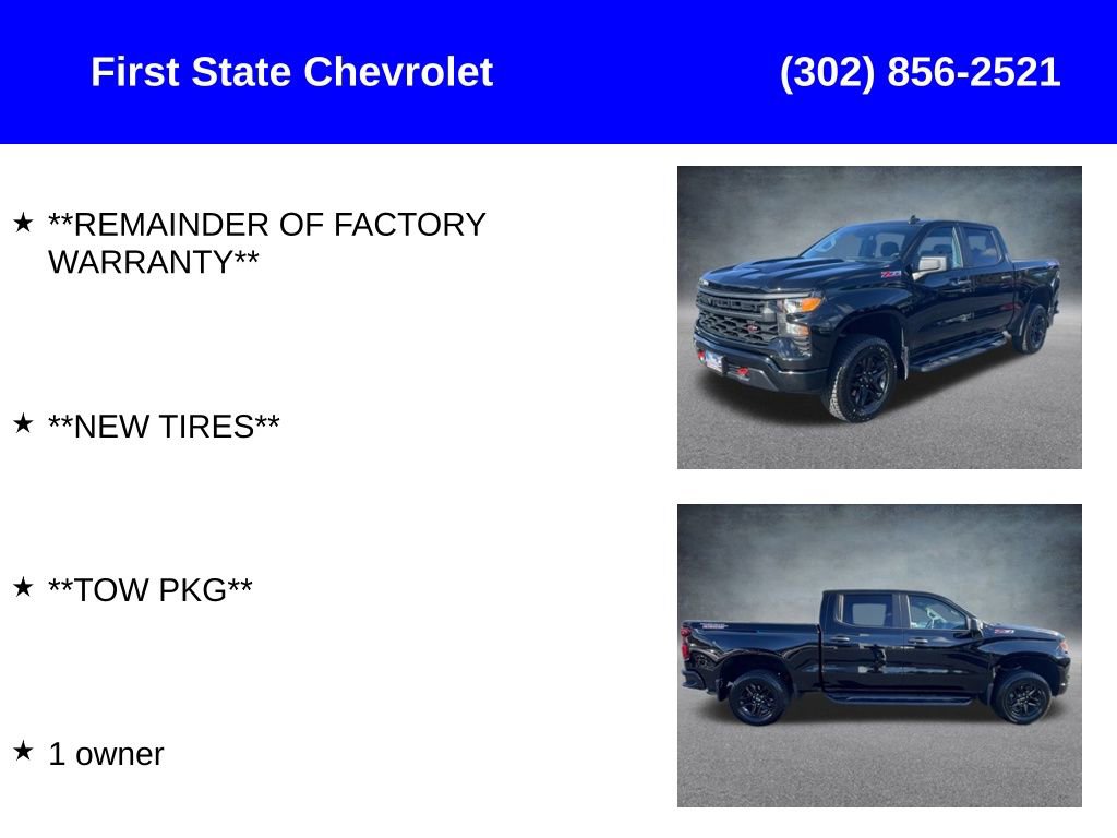 Certified 2024 Chevrolet Silverado 1500 Custom Trail Boss image 2