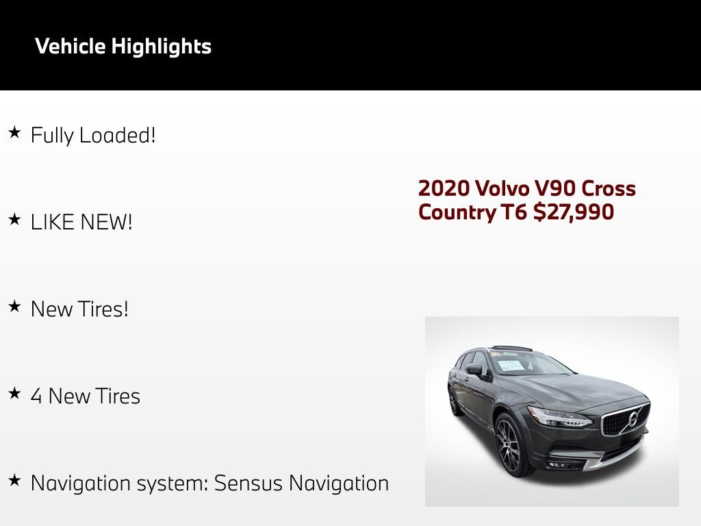 Used 2020 Volvo V90 T6 Cross Country AWD/4WD image 4