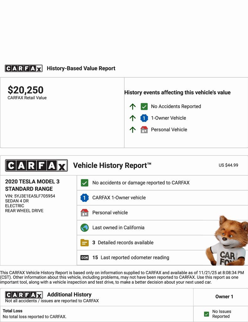 Used 2020 Tesla Model 3 Standard Range image 25