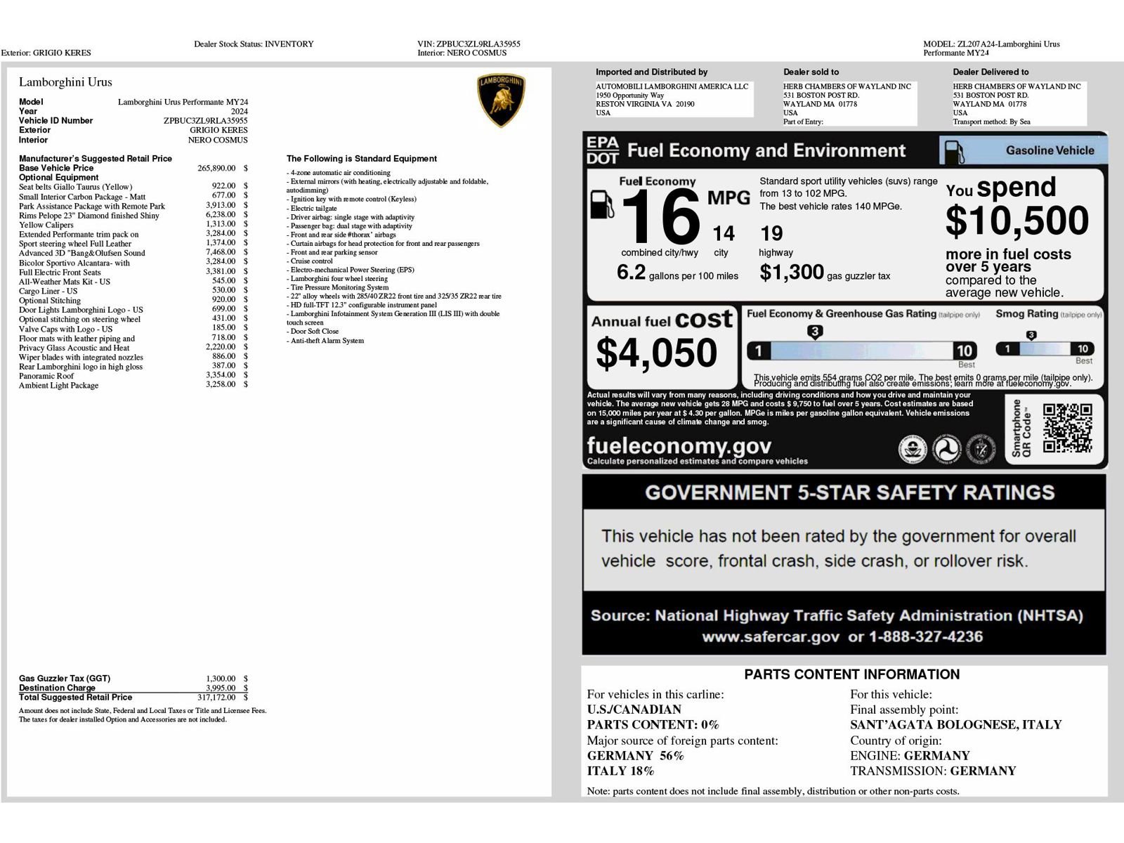 Used 2024 Lamborghini Urus Performante image 6