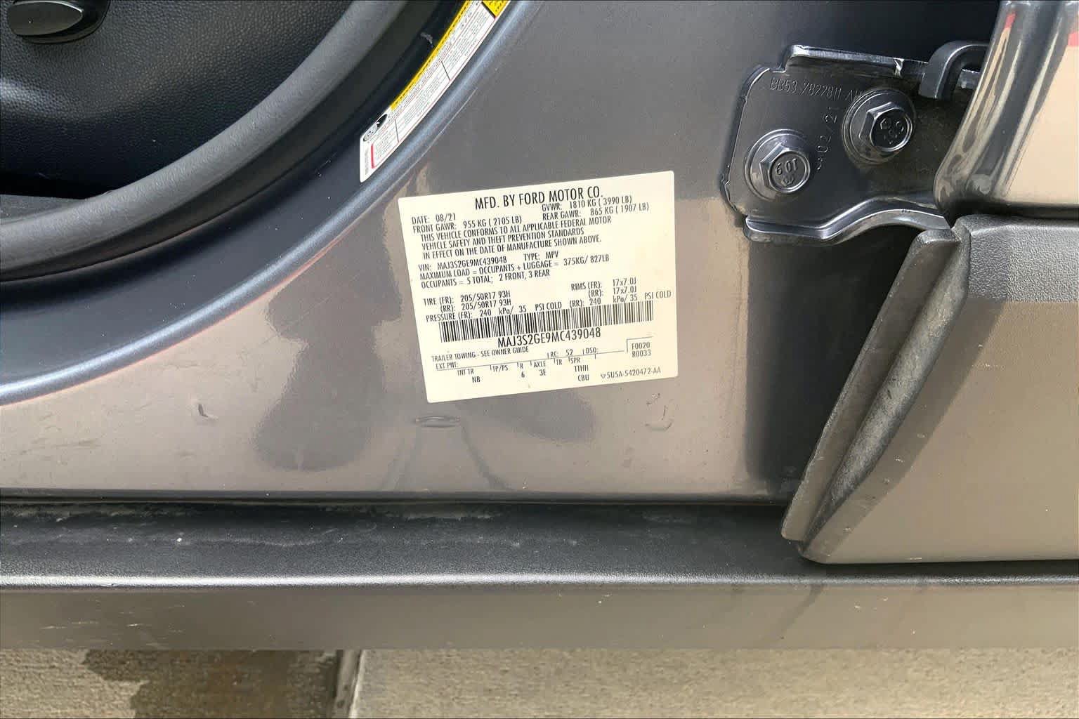 Used 2021 Ford EcoSport SE w/ SE Convenience Package FWD image 34