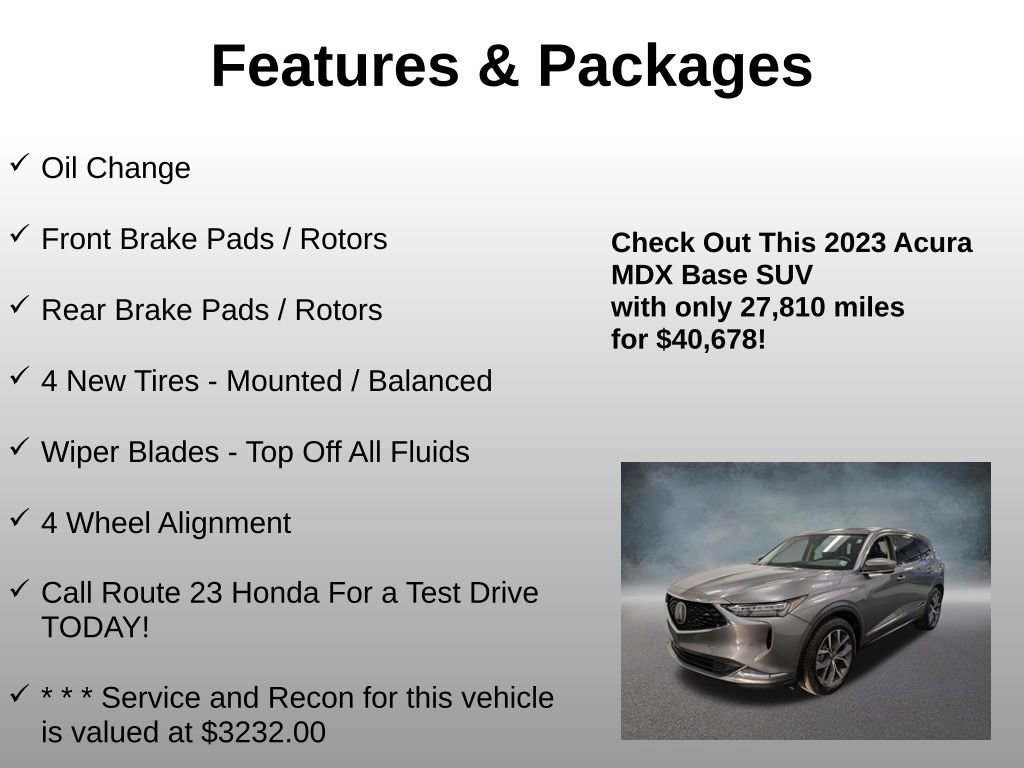 Used 2023 Acura MDX SH-AWD w/ Technology Package image 4