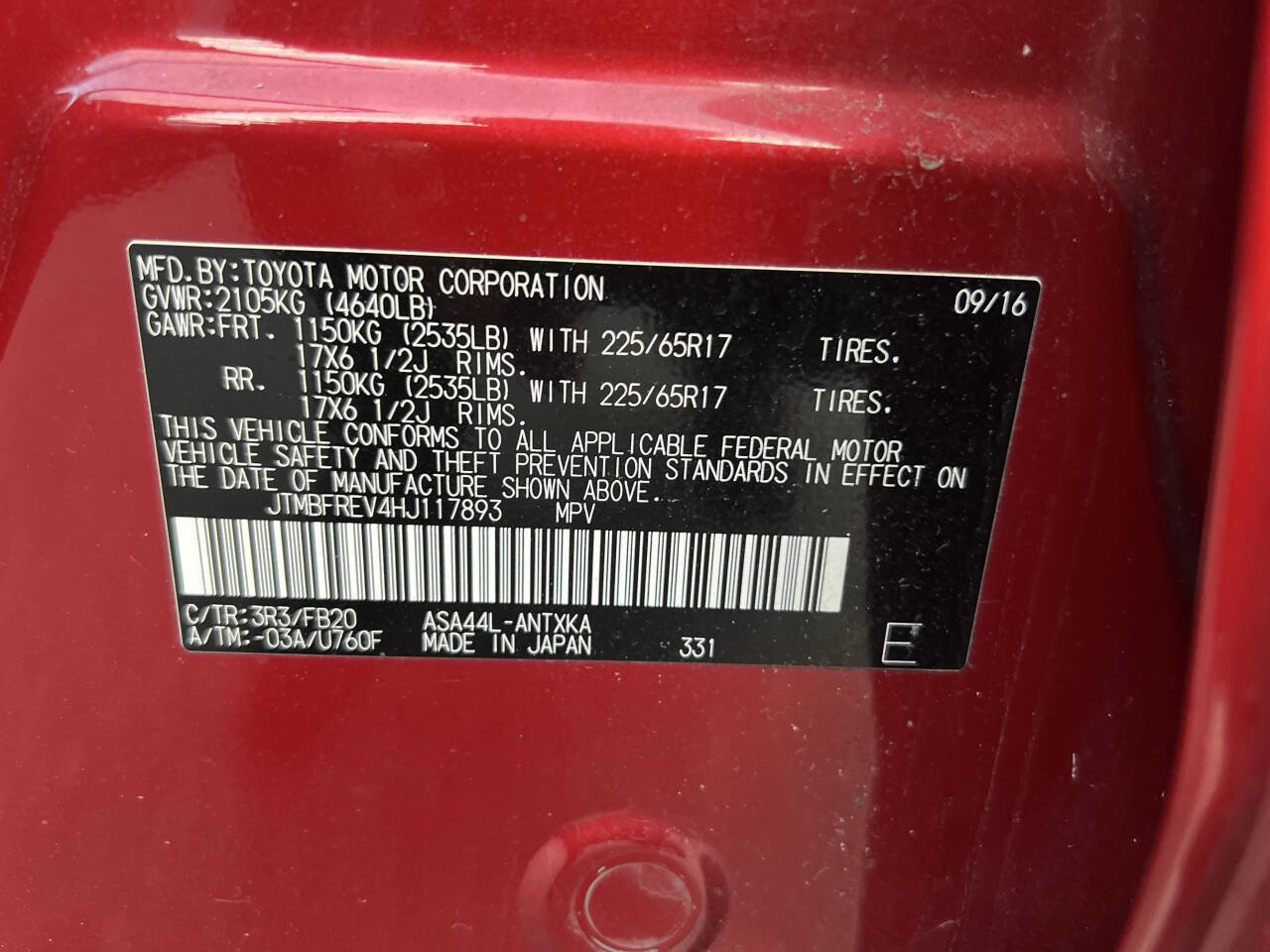 Used 2017 Toyota RAV4 LE image 32