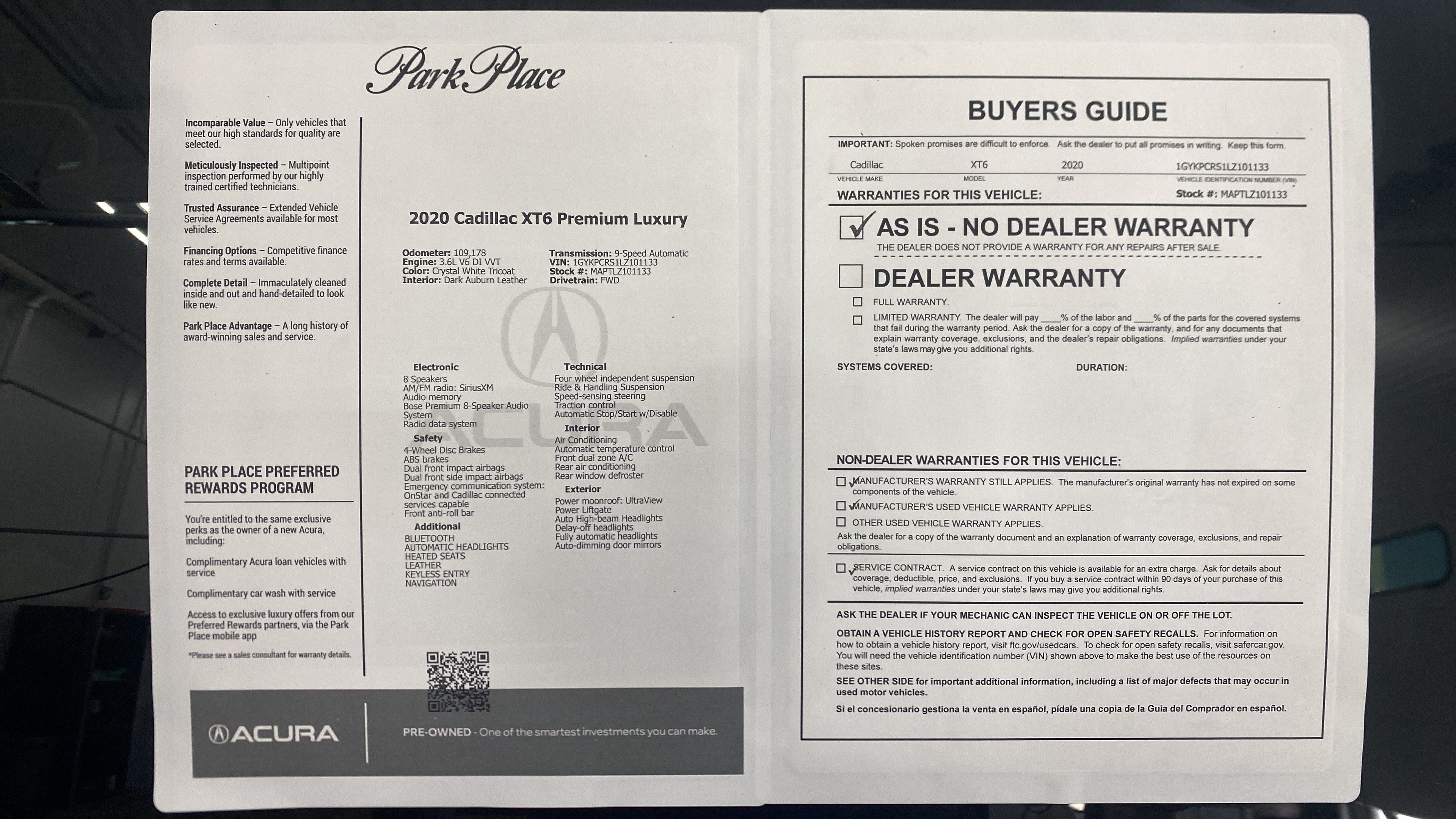 Used 2020 Cadillac XT6 Premium Luxury FWD image 32
