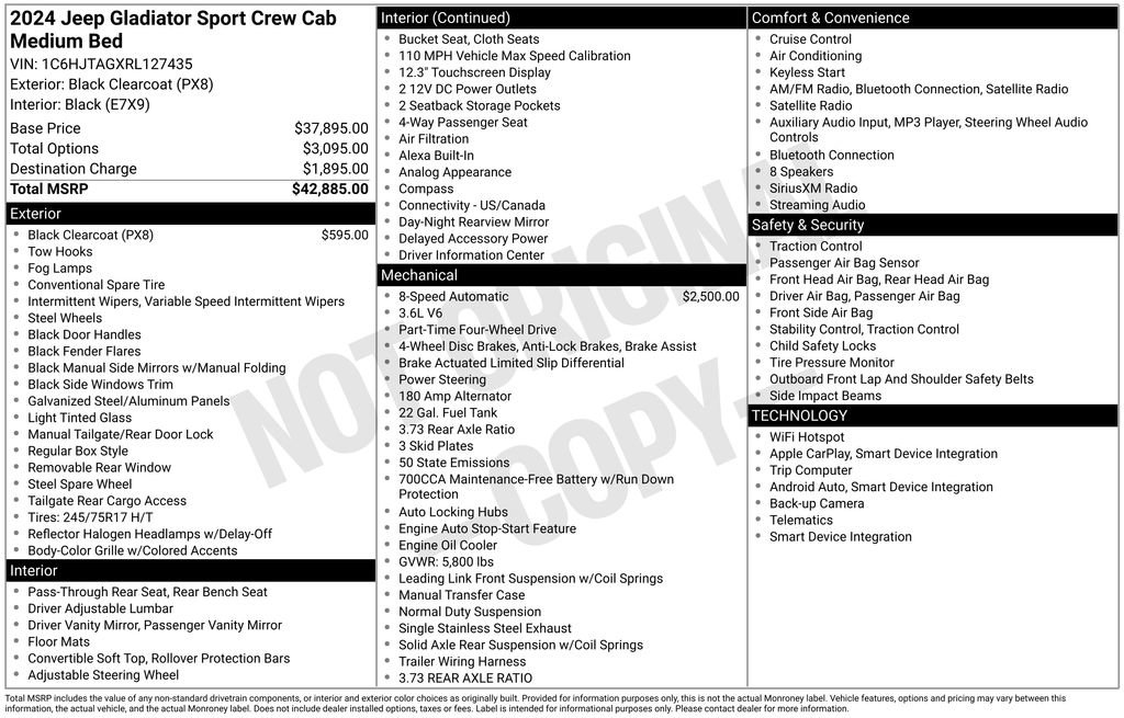 Used 2024 Jeep Gladiator Sport image 33