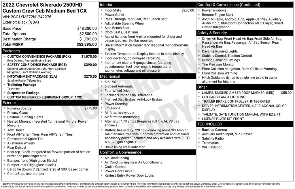 Used 2022 Chevrolet Silverado 2500 Custom w/ Custom Convenience Package image 29