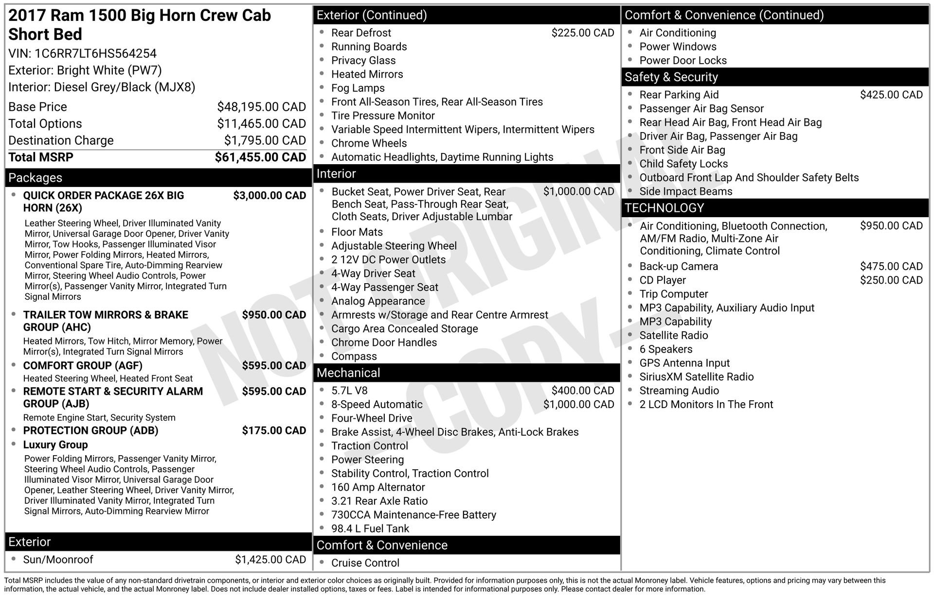 Used 2017 RAM 1500 Big Horn AWD/4WD image 3
