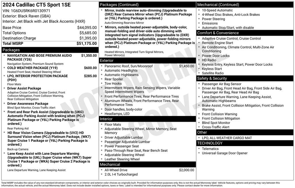 Used 2024 Cadillac CT5 Sport image 9