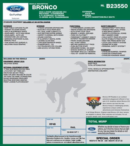 Used 2022 Ford Bronco Wildtrak video 2