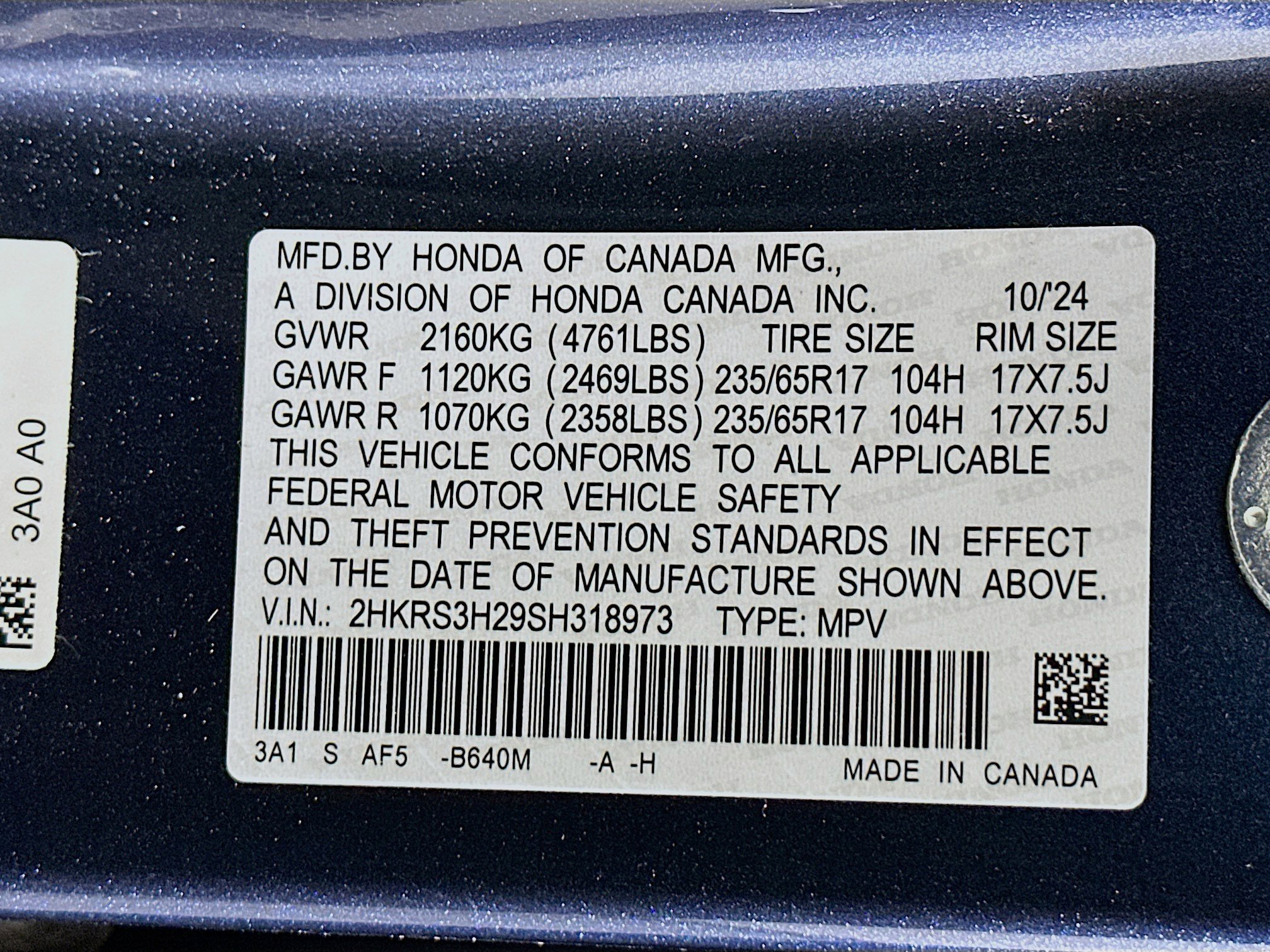 Used 2025 Honda CR-V LX image 12