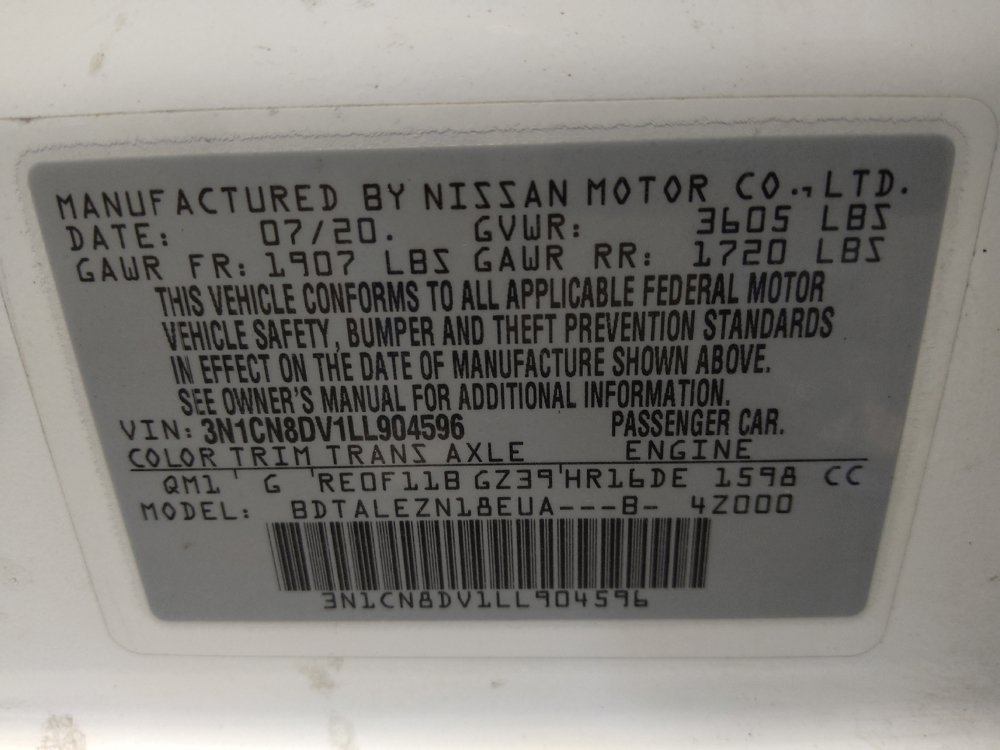 Used 2020 Nissan Versa S FWD image 33