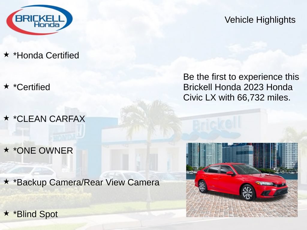 Used 2023 Honda Civic LX image 9