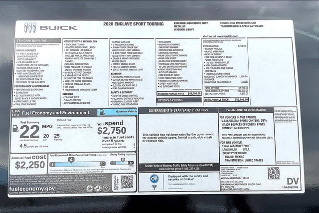 New 2026 Buick Enclave Sport Touring w/ Power Package image 15
