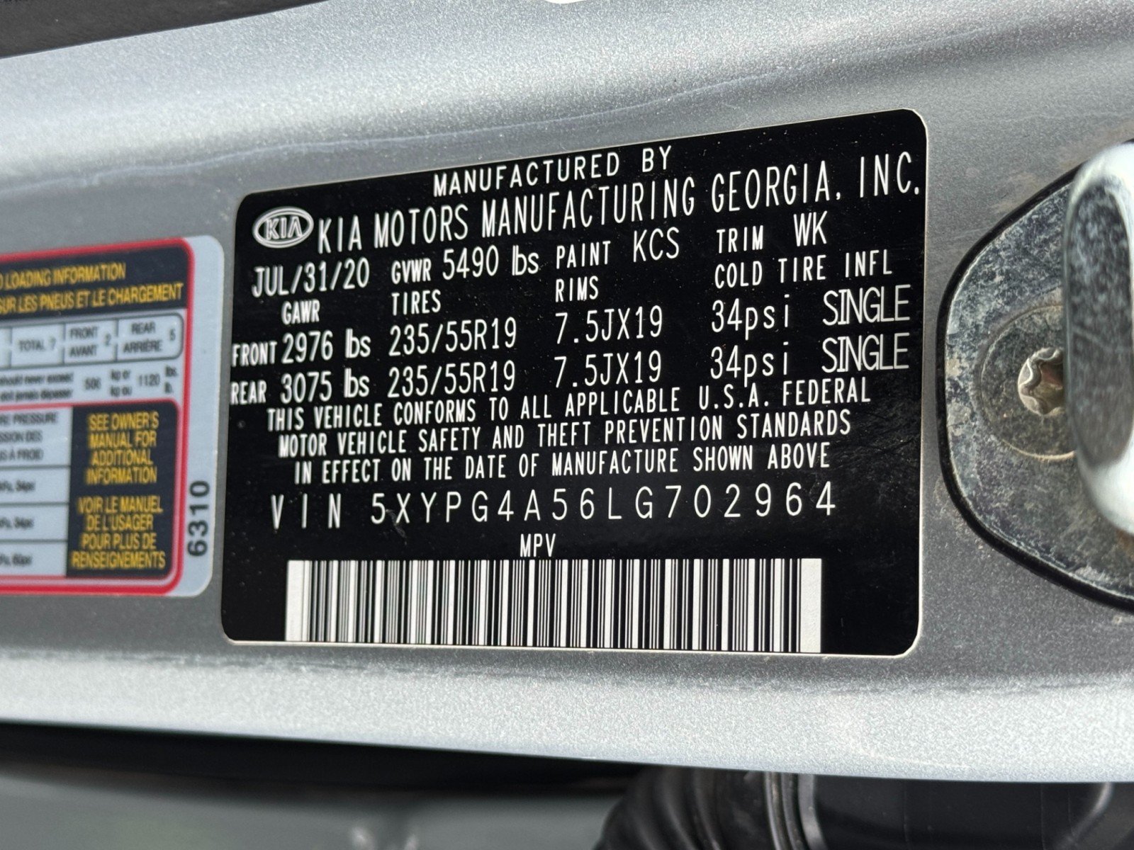Used 2020 Kia Sorento S FWD image 42