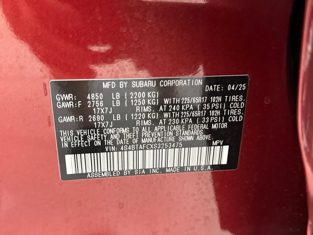 Certified 2025 Subaru Outback Premium AWD/4WD image 29