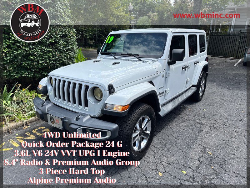 Used 2019 Jeep Wrangler Unlimited Sahara AWD/4WD image 1