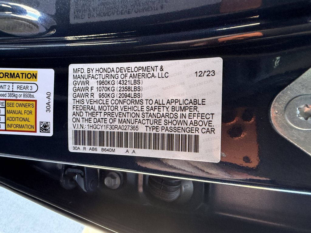 Used 2024 Honda Accord EX image 40