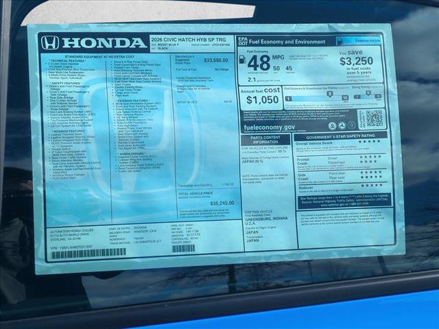 New 2026 Honda Civic Sport Touring image 18