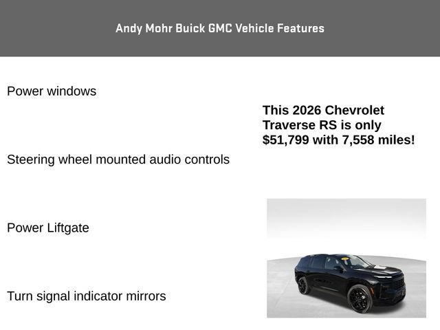 Used 2026 Chevrolet Traverse RS AWD/4WD image 16